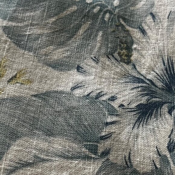 Lungo LArno Floral Sleeveless Dress Made In Italy 100% Linen Blue/White Size M - Picture 9 of 12